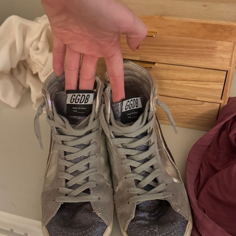 Golden goose Gray High-Top Sneakers